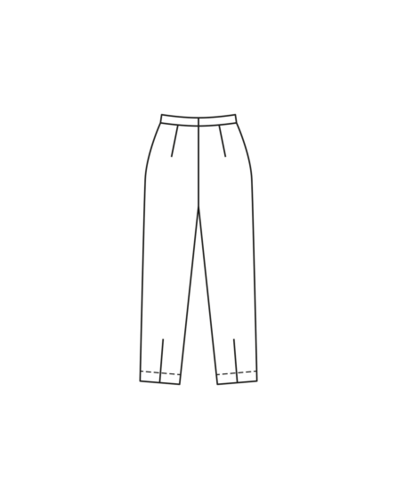 Pantalon en velours côtelé n°116 | Burda Style 08/23