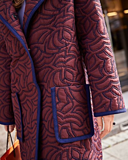 Manteau en tissu matelassé n°110 | Burda Style 10/23