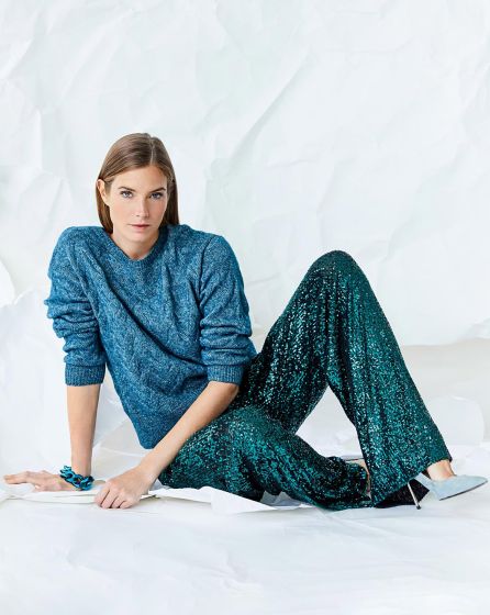 Pantalon en tissu à paillettes n°124 | Burda Style 11/23