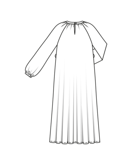 Robe en crêpe n°117 | Burda Style 01/24