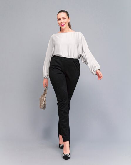 Pantalon en cuir synthétique n°119 | Burda Style 01/24