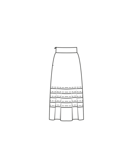 Jupe midi en coton n°106 | Burda Style 02/24