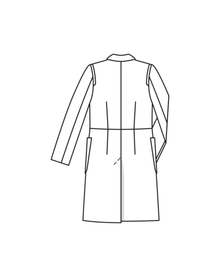 Manteau en gabardine n°126 | Burda Style 02/24 best of Burda Style 03/11
