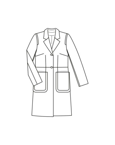 Manteau en gabardine n°126 | Burda Style 02/24 best of Burda Style 03/11