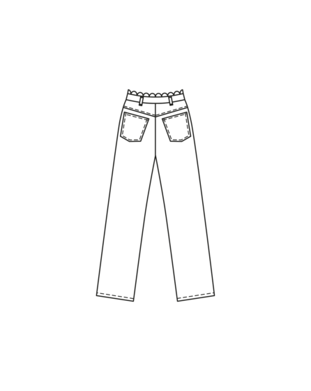 Pantalon en denim n°109 | Burda Style 04/24