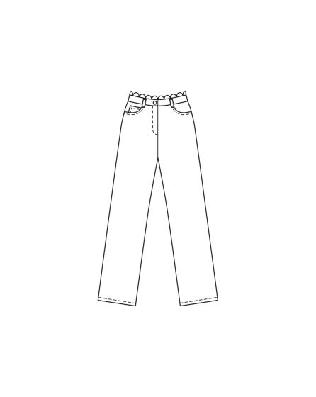 Pantalon en denim n°109 | Burda Style 04/24