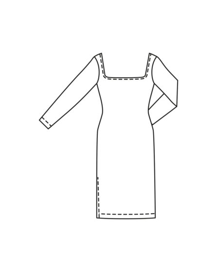 Robe en jersey n°122 | Burda Style 04/24