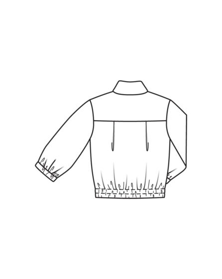 Veste chemisier en mousseline n°123 | Burda Style 06/24