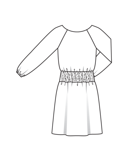 Robe en crêpe n°124 | Burda Style 08/24 best of Burda Style 08/15