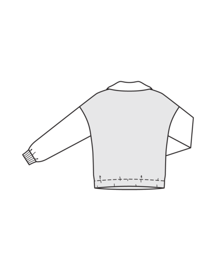 Sweat-shirt en tissu teddy n°131 | Burda Style 10/24 best of Burda Style 12/17