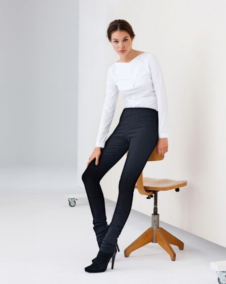 Pantalon en gabardine n°128 | Burda Style 11/24 best of Burda Style 10/12