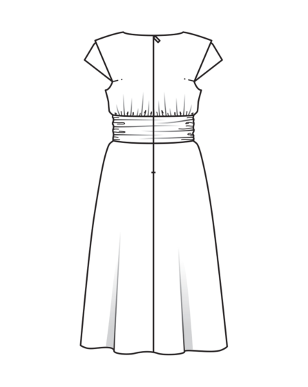 Robe en viscose n°101 | Burda Style 02/25