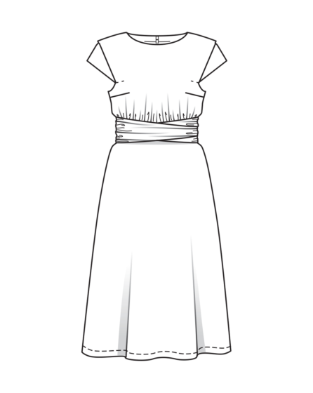 Robe en viscose n°101 | Burda Style 02/25