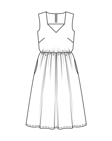 Robe en polyester n°104 | Burda Style 03/25