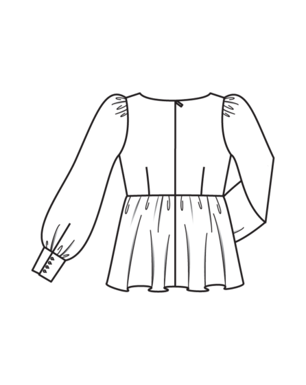 Blouse en polyester n°104 | Burda Style 04/25