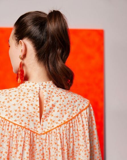 Blouse en tissu brodé n°114 | Burda Style 04/25