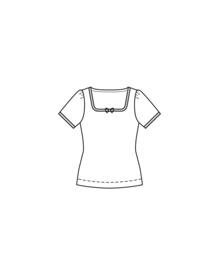 T-shirt en jersey n°113 | Burda Style 05/25