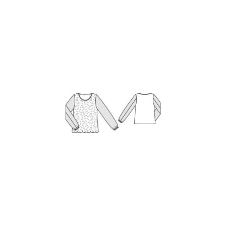 T-shirt n°114 de Burda Style Decembre 2013