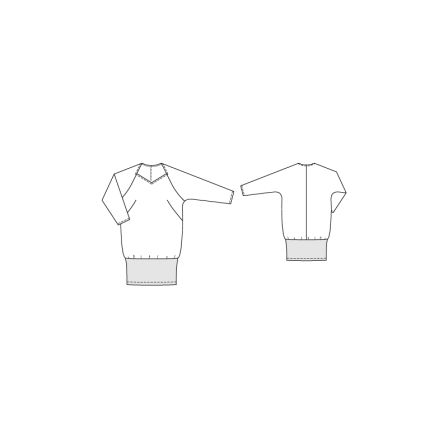 T-shirt long n°139 de Burda Style Octobre 2013