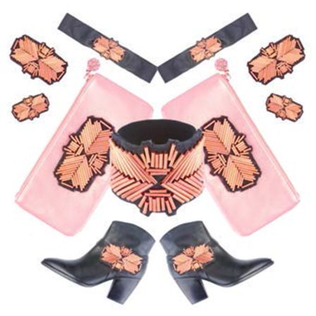 Cuivre : perles bâton de Burda Style Novembre 2015