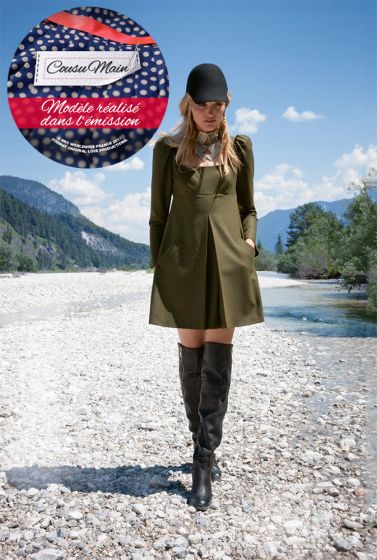 Robe empire n°127 de Burda Style Décembre 2014