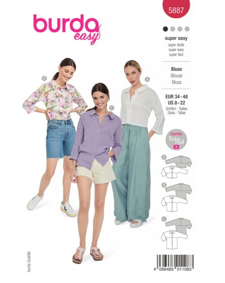 Blouse n°5887 Printemps/Été 2023