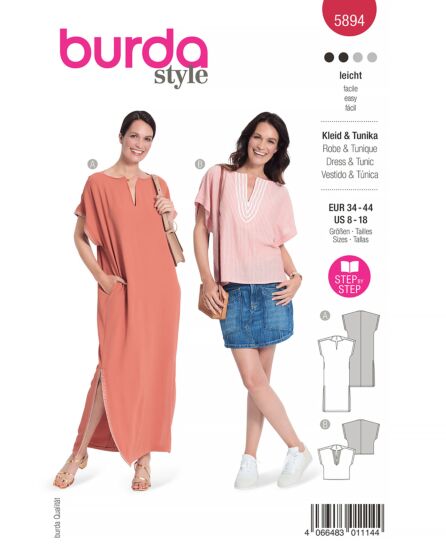 Robe & tunique n°5894 Printemps/Été 2023