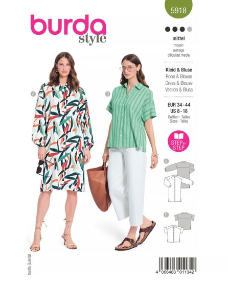 Robe & blouse n°5918 Printemps/Été 2023