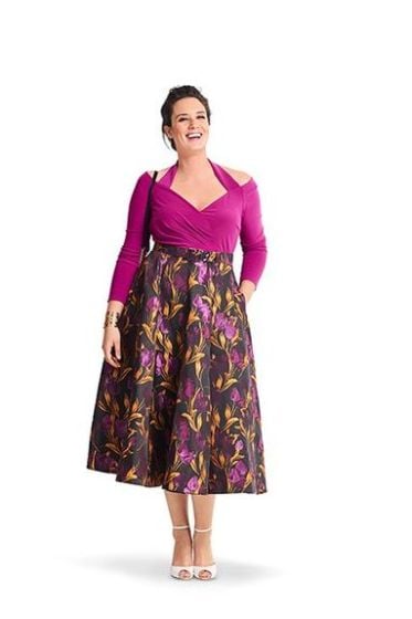 Robe rétro et une jupe en cloche n°6390