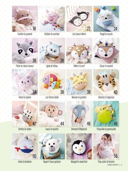 Burda Creative "Mes adorables coussins animaux"