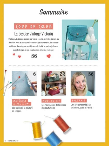 Burda Créatif "Je crée mon sac avec la communauté couture"
