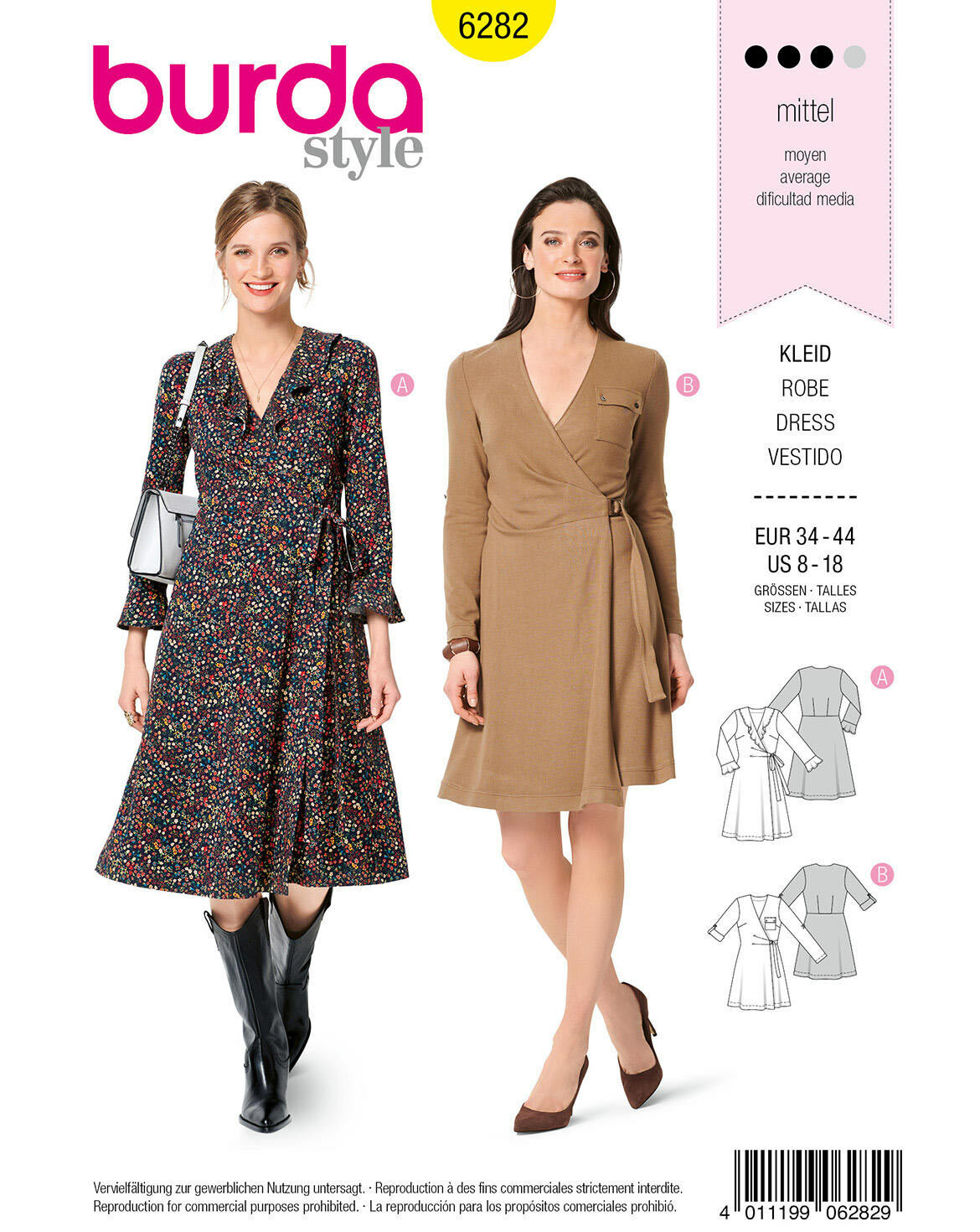 Robe portefeuille n 6282 Collection Automne Hiver 2019