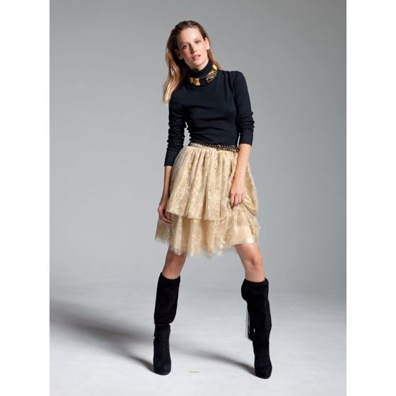 Jupe avec froufrou sales