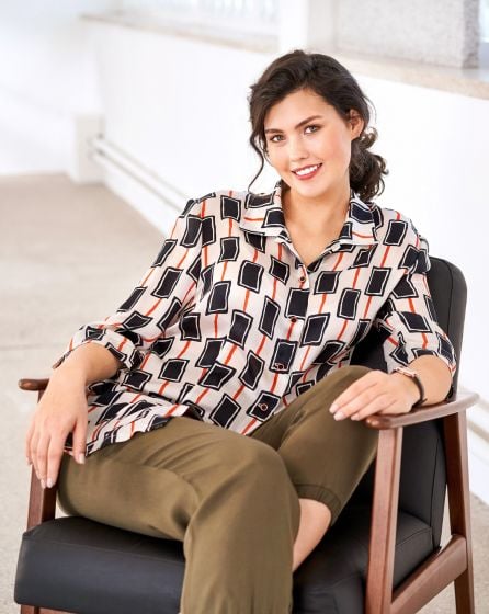 Chemisier femme soie best sale imprimée