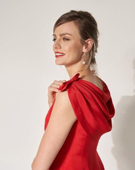 Robe en crêpe de store chine