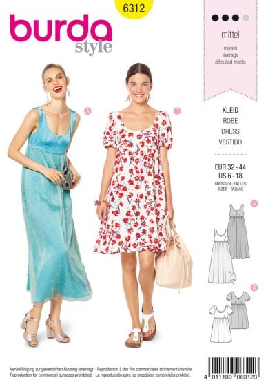 Patron burda robe longue new arrivals