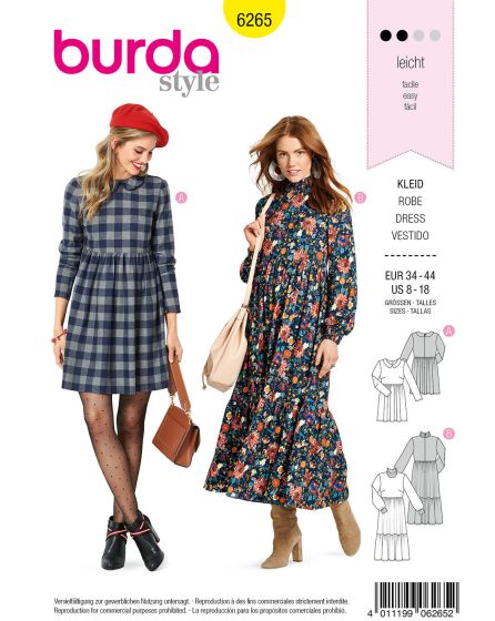 Robe col claudine n 6265