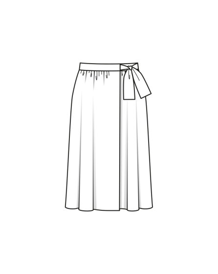 Jupe portefeuille en mousseline n 116 Burda Style 06 23
