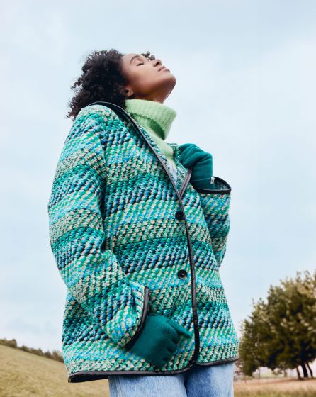 Veste sales en lainage