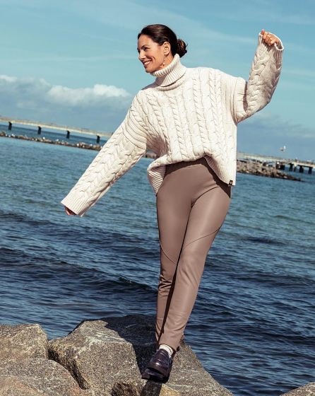 Pantalon cuir synthétique best sale
