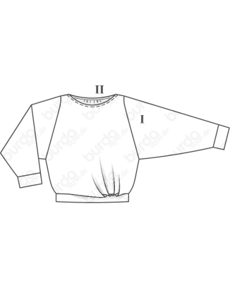Sweat oversize en lainage n°102 | Burda Style 01/16