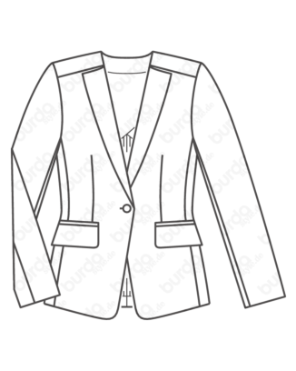 Blazer en jersey n°126 | Burda Style 08/24 best of Burda Style 01/19