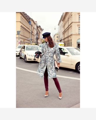 Manteau trench n°102 de Burda Style Janvier 2015