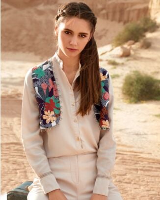 Gilet réversible n°104 de Burda Style Avril 2017