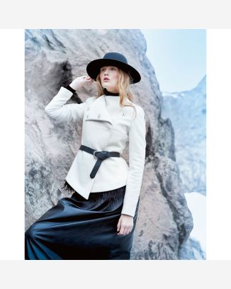Veste structurée ou Color-block n°104 de Burda Style Janvier 2015