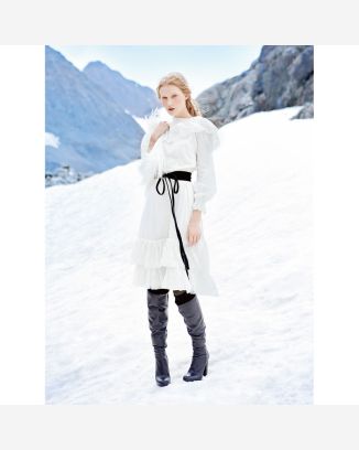 Robe à volants n°105 de Burda Style Janvier 2015
