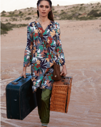Robe trapèze  n°108 de Burda Style Avril 2017