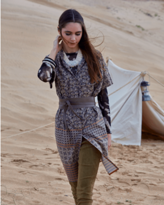 Robe chemisier n°112 de Burda Style Avril 2017