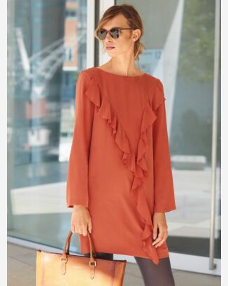 Robe à volant n°112 de Burda Style Janvier 2017