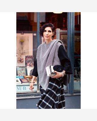 Veste plaid n°115 de Burda Style Janvier 2015